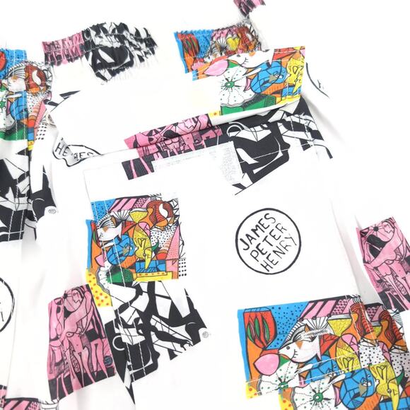 Swiminista x JPH Art Toss Print Swim Trunks Mid-Length Board Shorts Size M NWT​ - Picture 9 of 16